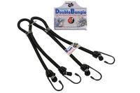 OXC Double Bungee Riem 9x600mm/24" Elastisch - Zwart OXC Double Bungee Riem 9x600mm/24" Elastisch - Zwart