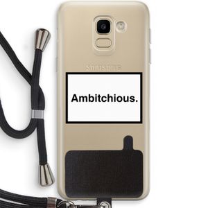 Ambitchious: Samsung Galaxy J6 (2018) Transparant Hoesje met koord