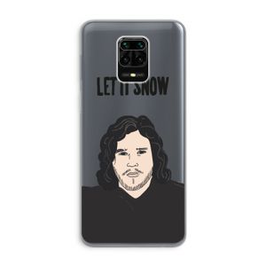 Let It Snow: Xiaomi Redmi Note 9 Pro Transparant Hoesje