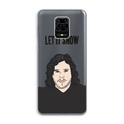 Let It Snow: Xiaomi Redmi Note 9 Pro Transparant Hoesje