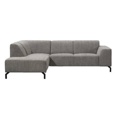 Leen Bakker - Hoekbank Noud Links - Stof - Grijs - 255x80x175 Cm