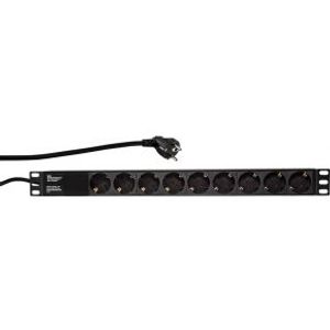 LogiLink PDU9C03 9AC-uitgang(en) 230V 2m Zwart Overspanningsbeveiliging