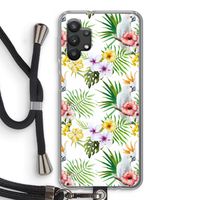 Gele kuif: Samsung Galaxy A32 5G Transparant Hoesje met koord