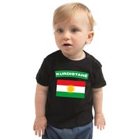 Kurdistane t-shirt met vlag Koerdistan zwart voor babys