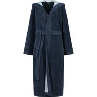 Cawö Cawo Dames Home Badjas met Capuchon Uni 802 44/46 sea