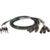 Klotz CYA4-02 4-kanaals insert audio adapter 2 meter