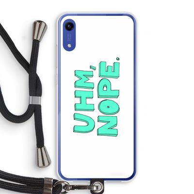 UHM, NOPE.: Honor Play 8A Transparant Hoesje met koord