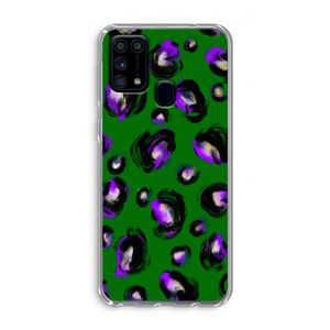 Green Cheetah: Samsung Galaxy M31 Transparant Hoesje
