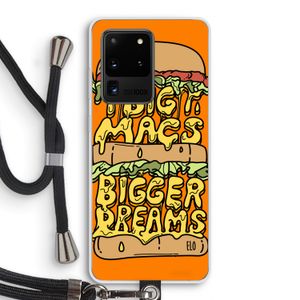 Big Macs Bigger Dreams: Samsung Galaxy S20 Ultra Transparant Hoesje met koord