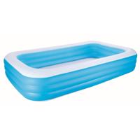 Bestway Familiezwembad Rechthoek Deluxe 305x183x56 cm Wit/Blauw Bestway Familiezwembad Rechthoek Deluxe 305x183x56 cm Wit/Blauw