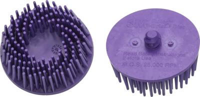 HAZET Reserveborstelslijpset · paars · 2-delig Roloc® snelwisselsysteem · ? 50 mm 9033-11-036/2