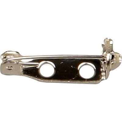Creativ Company Brochespeld, l: 15 mm, verzilverd, 10 stuk/ 1 doos