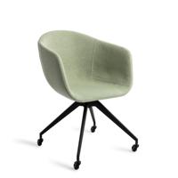 Jesper Home Eetkamerstoel 'Yuni' Glide Black, kleur Jade Emperor