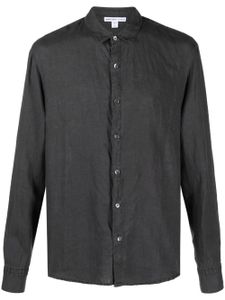 James Perse chemise en lin à col classique - Gris