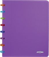 Atoma Tutti Frutti schrift, ft A5, 144 bladzijden, commercieel geruit, transparant paars