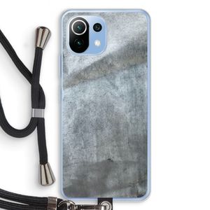 Grey Stone: Xiaomi Mi 11 Lite Transparant Hoesje met koord