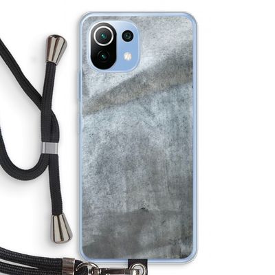 Grey Stone: Xiaomi Mi 11 Lite Transparant Hoesje met koord
