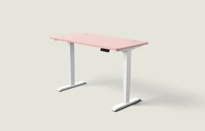Desktronic HomePro bureau Wit / Zachtroze / 140x70 cm