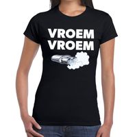 Vroem vroem Achterhoek festival t-shirt zwart dames - thumbnail