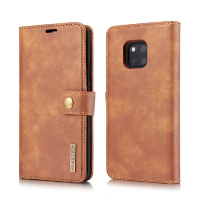 Dg. MING Crazy Horse textuur Flip afneembare magnetische lederen case voor Huawei mate 20 Pro met houder & kaartsleuven & portemonnee (bruin)