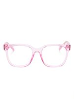 Chiara Ferragni lunettes de vue à monture carrée transparente - Rose