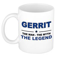 Naam cadeau mok/ beker Gerrit The man, The myth the legend 300 ml - Naam mokken - thumbnail