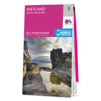 Wandelkaart - Topografische kaart 003 Landranger Shetland - North Main