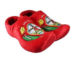 Klompsloffen rood