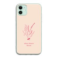 Where flowers bloom: iPhone 11 Transparant Hoesje