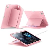 iPad Pro 11" (2025) Flip Magnetic Case with Pencil Holder - Pink