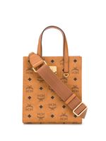 MCM sac cabas à motif monogrammé - Marron