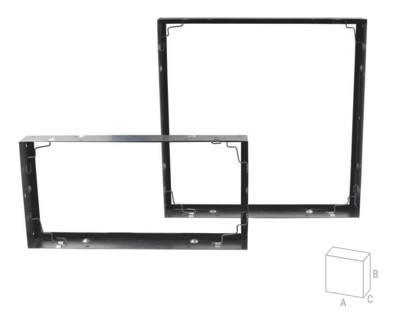 Filterframe 305x305x75 voor paneel-, zakken-, en compact filters
