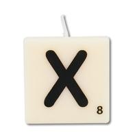 Paperdreams letter kaarsje x, 4st.