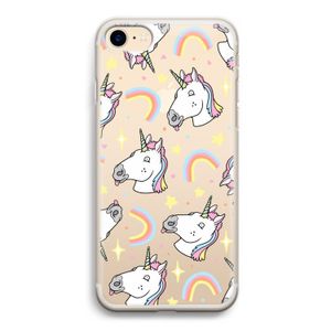 Rainbow Unicorn: iPhone 7 Transparant Hoesje