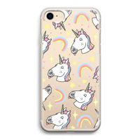 Rainbow Unicorn: iPhone 7 Transparant Hoesje