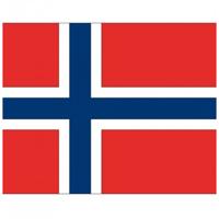 Vlag van Noorwegen stickers - 10x stuks - 7 x 10 cm - Landen - Noorweegse vlaggetjes