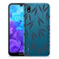 Huawei Y5 (2019) TPU Case Leaves Blue - thumbnail