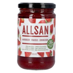 Allsan Broddbeleg Aardbei 320g Revogan
