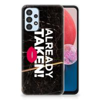 Samsung Galaxy A13 4G | Siliconen hoesje | met naam Already Taken Black