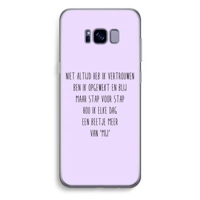 Zelfvertrouwen: Samsung Galaxy S8 Plus Transparant Hoesje