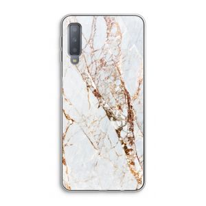 Goud marmer: Samsung Galaxy A7 (2018) Transparant Hoesje