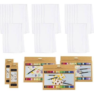 Creativ Company Groepsset verf je eigen placemat, afm 42x42 cm, lijndikte 2,3+3,6 mm, diverse kleuren, 60 stuk/ 1 doos