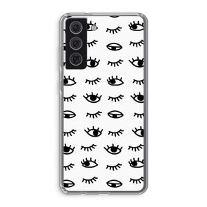 Eye pattern #2: Samsung Galaxy S21 FE Transparant Hoesje
