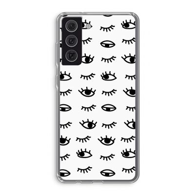 Eye pattern #2: Samsung Galaxy S21 FE Transparant Hoesje