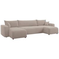 NADUVI Collection U-slaapbank Rosco bouclé