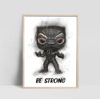 Poster - Black Panther / BE STRONG