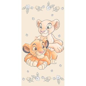 Disney The Lion King Strandlaken Simba Nala - 70 x 140 cm - Katoen