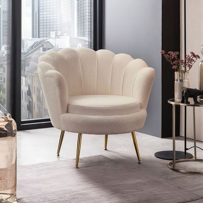 Artistiq Living Fauteuil 'Lizzy' Bouclé