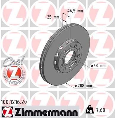Remschijf Coat Z 100121620