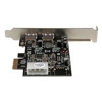 StarTech.com 2-poorts PCI Express (PCIe) SuperSpeed USB 3.0-kaartadapter met UASP LP4-voeding - thumbnail